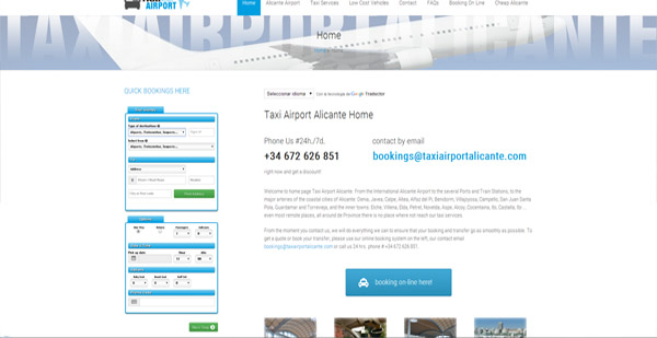 diseño web taxiairportalicante