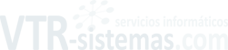 logo VTR sistemas informaticos 2021 blanco